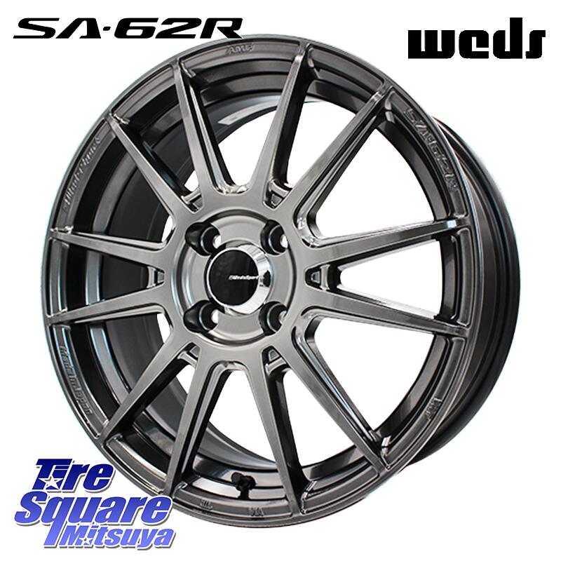 グッドイヤー EffcientGrip ECO EG02 サマータイヤ 165/50R16WEDS WedsSport SA-62R SA62R ウェッズ スポーツ ホイール 16インチ 16X5.0J 45 4穴 100 N-BOX タント R1 R2 コペン ラピュタ ピクシスエポック|タイヤスクエアミツヤ
