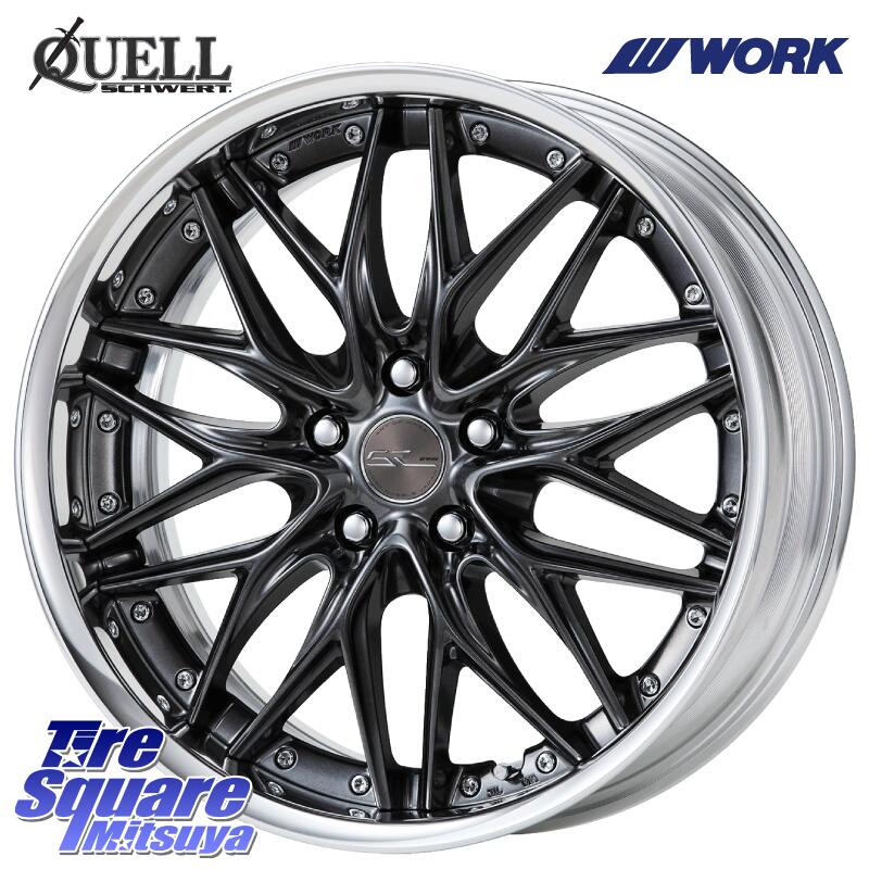 WORK SCHWERT QUELL O Disk 19インチ 2ピース 19 X 8.0J +45 5穴 114.3 グッドイヤー EAGLE F1 ASYMMETRIC3 イーグル F1 アシメトリック3 ☆MOE ROF ランフラット 正規品 新車装着 サマータイヤ 245/40RF19