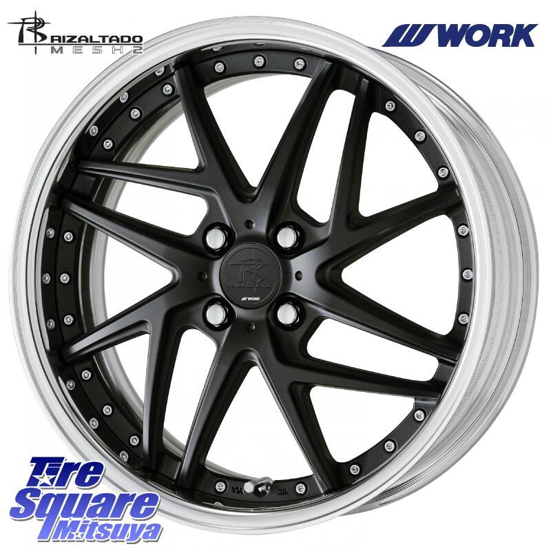 グッドイヤー GOODYEAR ICE NAVI8 アイスナビ8 スタッドレス ミツヤ 195/60R16 WORK RIZALTADO MESH2 A Disk 16インチ 2ピース 16 X 6.0J +35 4穴 100 E13オーラ