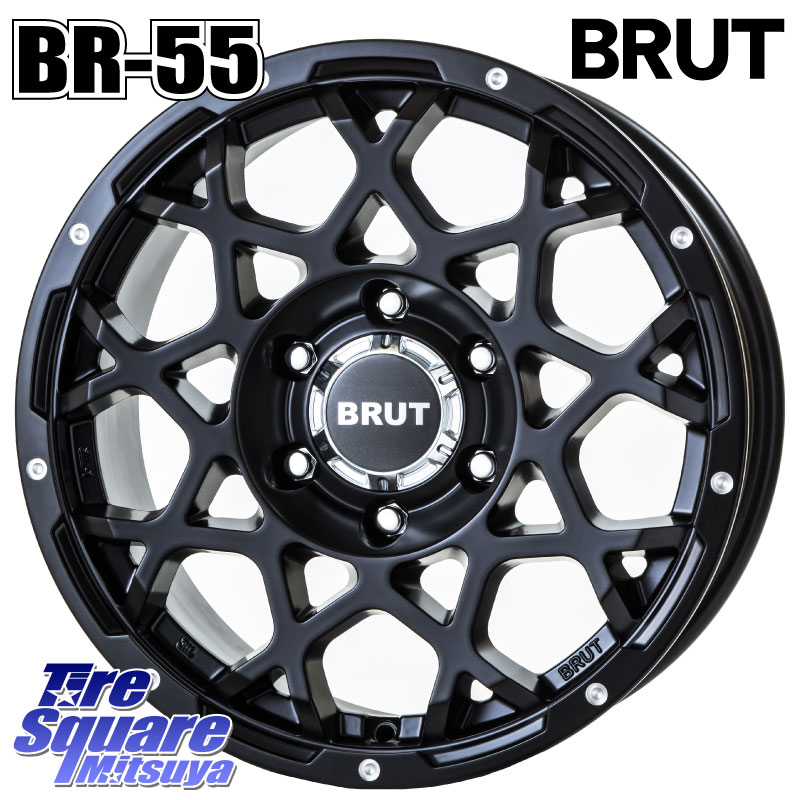 YOKOHAMA S3428 GEOLANDAR HT4 G062 ヨコハマ ジオランダーH/T4 285/60R18BRUT ブルート BR-55 BR55 ミルドサテンブラック ホイール 18インチ 18X8.0J 20 6穴 139.7|タイヤスクエアミツヤ