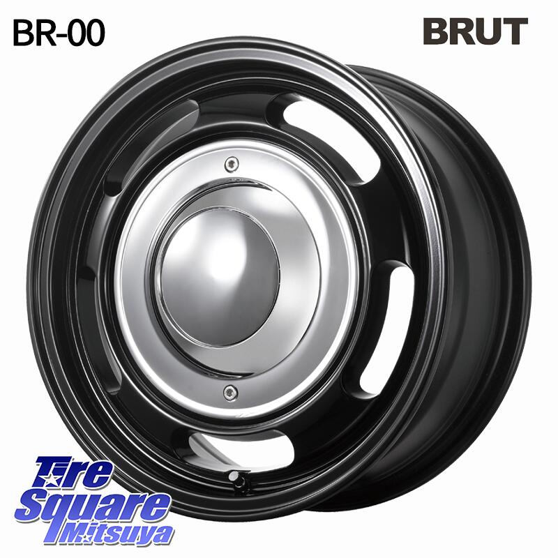 BRUT ブルート BR-00 BR00 ホイール 16インチ 16 X 6.5J +48 6穴 139.7 DUNLOP ダンロップ グラントレック RT01 ホワイトレター サマータイヤ R/T01 215/65R16 109*107 NV350キャラバン
