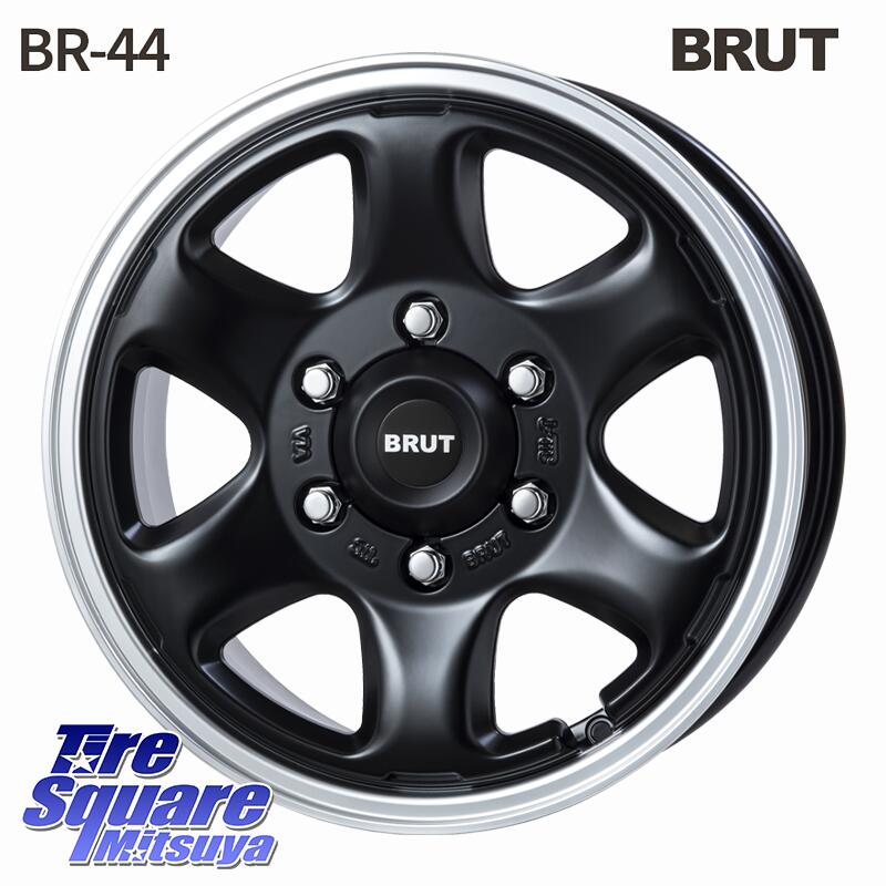 BRUT ブルート BR-44 BR44 ホイール 16インチ 16 X 6.5J +38 6穴 139.7 ホイールのみ 4本価格 200系ハイエース