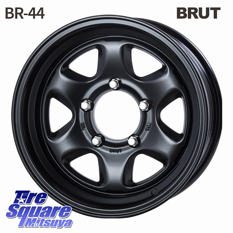 BRUT ブルート BR-44 BR44 BK ホイール 16インチ 16 X 6.5J +0 5穴 139.7 ブリヂストン アレンザ ALENZA LX200 サマータイヤ 215/70R16 ジムニー専用(要オーバーフェンダー等) ジムニ－シエラ・ノマド(カスタム)
