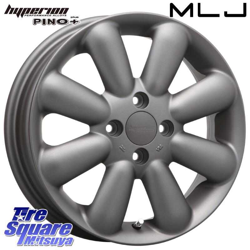 KUMHO WINTERCRAFT ice Wi61 2025年製 クムホ ウィンタークラフトアイスWi61 スタッドレス ミツヤ 165/55R14 MLJ HYPERION PINO+ ハイペリオン ピノプラス ホイール 14インチ 14 X 4.5J +43 4穴 100 ハイゼット アゲトラCustom車用※軽自動車専用ホイール※
