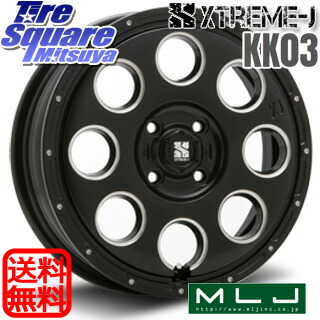 グッドイヤー EffcientGrip ECO EG02 サマータイヤ 165/60R15MLJ KK03 XTREME-J エクストリームJ ホイール 15インチ 15X4.5J 45 4穴 100 デリカミニ4WD キャスト[アクティバ] ハスラー ピクシスジョイ[Cグレード] ハイゼットアゲトラCustom車用※軽自動車専用ホイール｜タイヤスクエアミツヤ