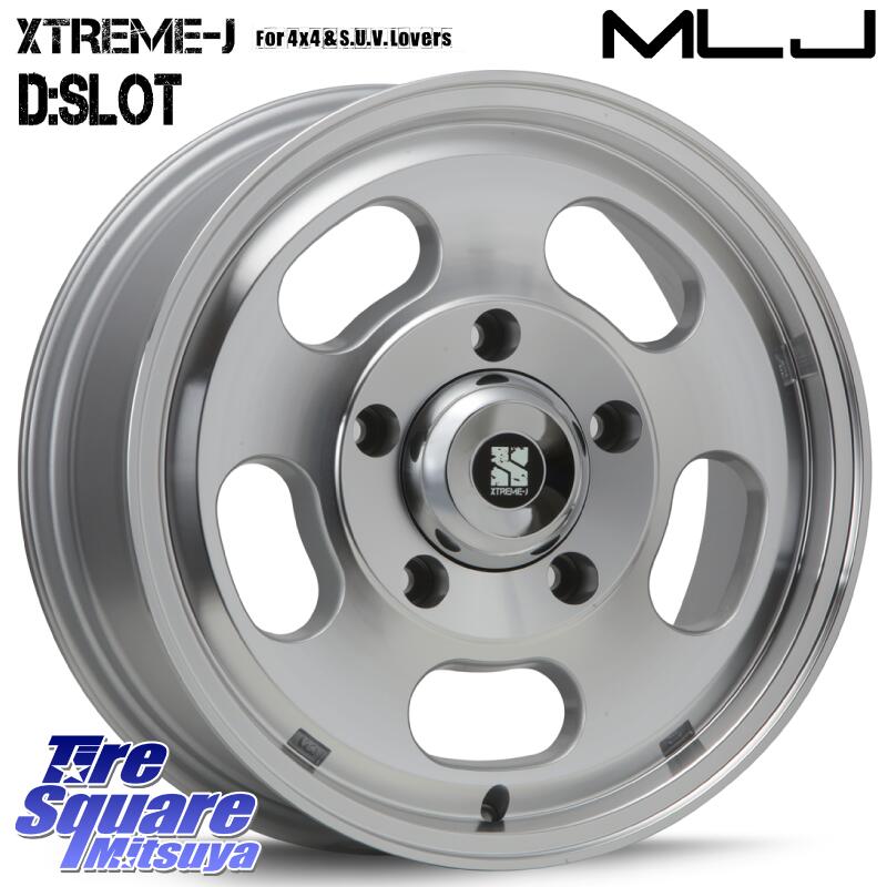 MLJ XTREME-J D SLOT D-SLOT Dスロット ポリッシュ ホイール 16インチ 16 X 6.5J +38 5穴 150 ホイールのみ 1本価格|タイヤスクエアミツヤ