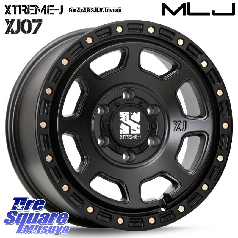 MLJ XJ07 XTREME-J BK 17インチ エクストリームJ 17 X 8.0J +20 6穴 139.7 ブリヂストン アレンザ ALENZA LX200 サマータイヤ 265/65R17 GUN125ハイラックスHILUX 150系ランドクルーザープラド トライトンGSR