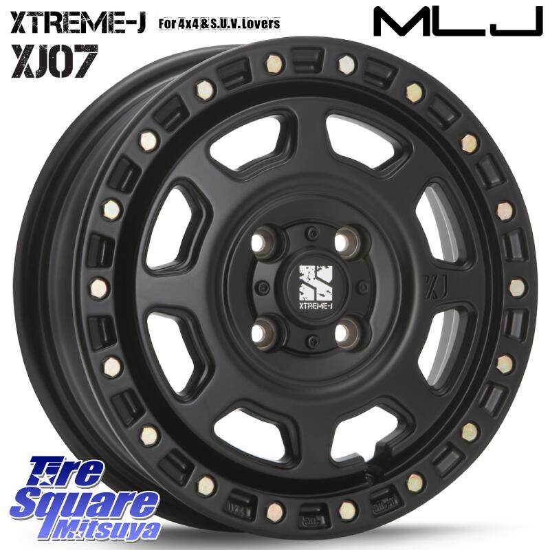 MLJ XJ07 XTREME-J 4H BK エクストリームJ 15インチ 15 X 4.5J +43 4穴 100 DUNLOP ダンロップ エナセーブ EC205 サマータイヤ 165/55R15 N-BOX タント スペーシア サクラ