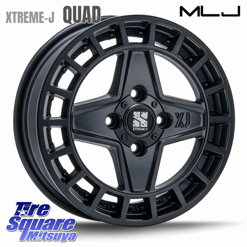 MLJ QUAD クアッド XTREME-J ホイール 14インチ エクストリーム 14 X 4.5J +45 4穴 100 KUMHO ecoWING ES31 エコウィング サマータイヤ 165/65R14 デリカミニ4WD キャスト[アクティバ] ハスラー ピクシスジョイ[Cグレード] ハイゼット アゲトラCustom車用※軽自動車専用 58,020円