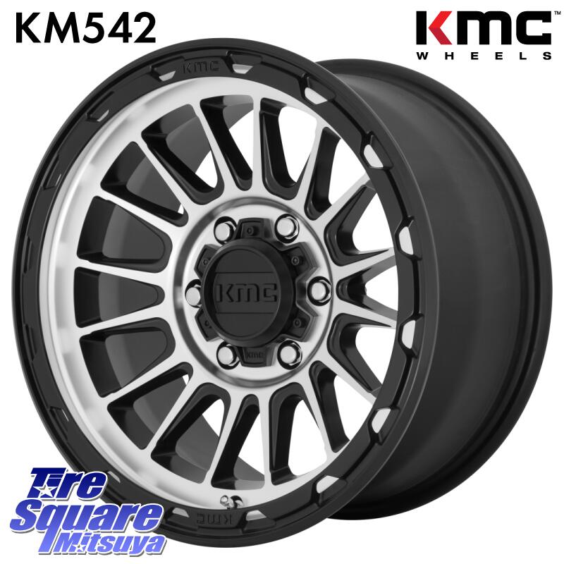 YOKOHAMA S0913 GEOLANDAR HT4 G062 ヨコハマ ジオランダーH/T4 265/70R17KMC KM542 Impact Machined ホイール 17インチ 17X9.0J 18 6穴 139.7 ランドクルーザー プラド カスタムサイズ|タイヤスクエアミツヤ