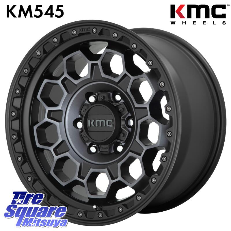 楽天市場】KMC KM545 Trek Black ホイール 17インチ 17 X 8.0J +35 5穴