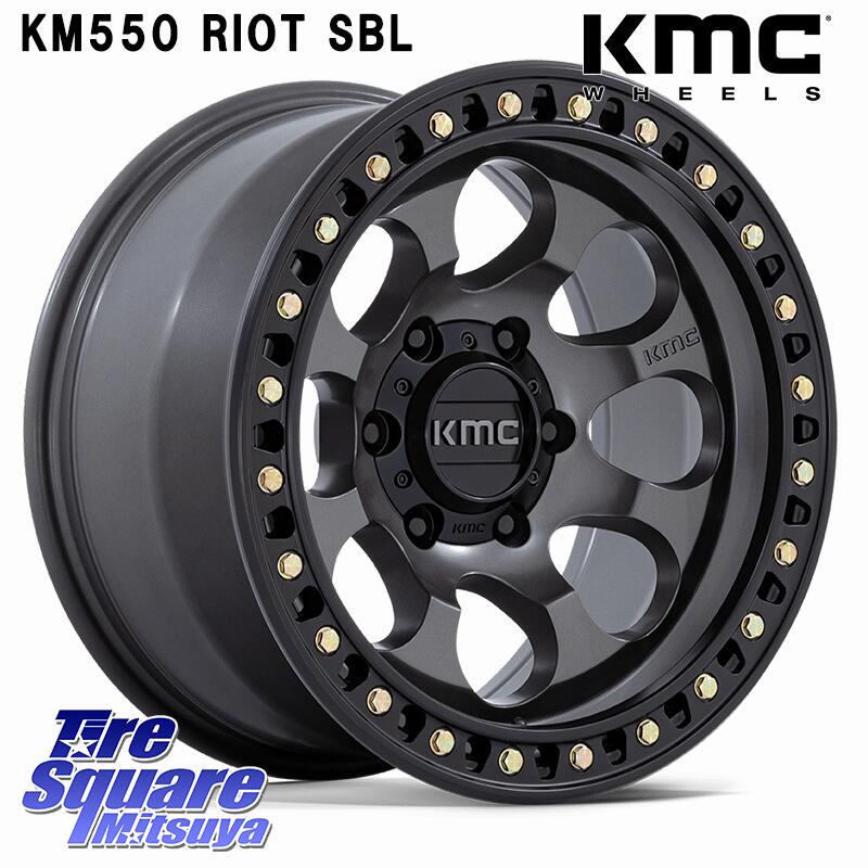 MONSTA TIRE MUD WARRIOR MT M/T ホワイトレター 265/60R18KMC KM550 RIOT SBL ANTHRACITE ホイール 18インチ 18X9.0J 18 6穴 139.7 ランドクルーザー プラド カスタムサイズ ハイラックス HILUX ハイラックス サーフ|タイヤスクエアミツヤ