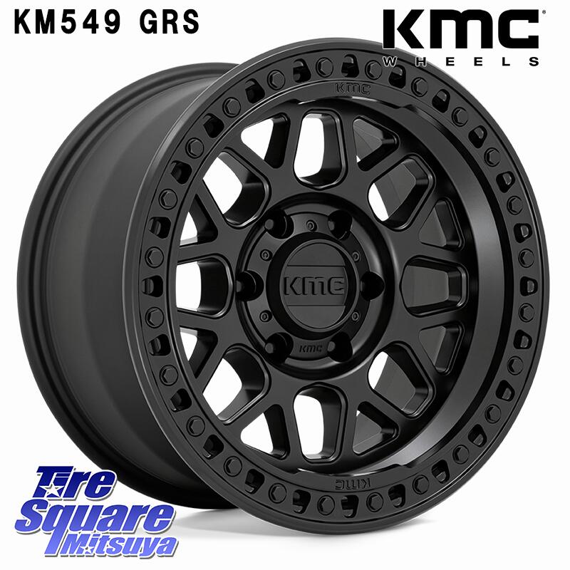 KMC KM549 GRS ホイール 17インチ 17 X 9.0J +0 6穴 139.7 MONSTA TIRE MUD WARRIOR MT M/T ホワイトレター 265/65R17