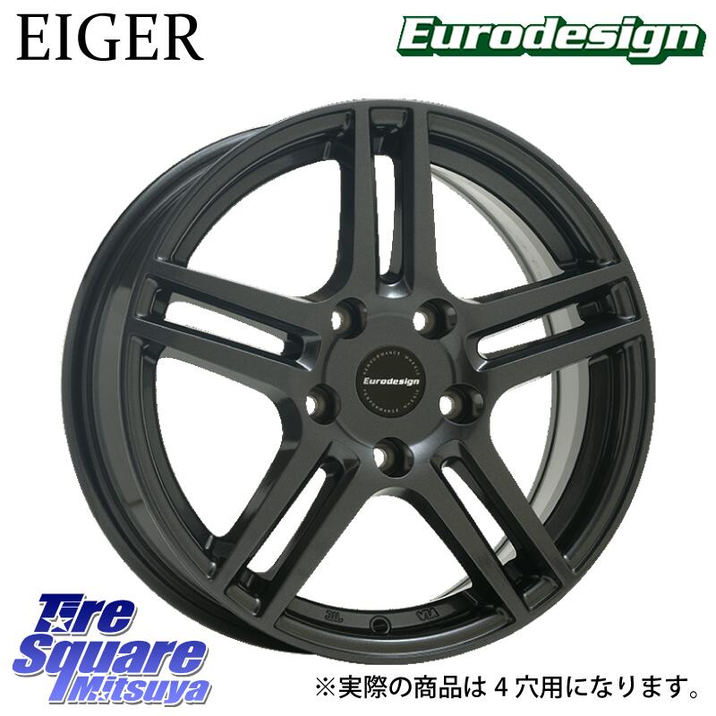グッドイヤー EffcientGrip ECO EG02 サマータイヤ 195/65R15阿部商会 Eurodesign EIGER ホイール 15インチ 15X6.0J(PEUGET 2008 A94) 25 4穴 108 プジョー2008 A94系|タイヤスクエアミツヤ
