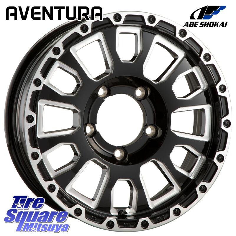 DUNLOP ダンロップ W01 ホワイトレター サマータイヤ 215/65R16 109*107阿部商会 LA STRADA AVENTURA アヴェンチュラ 16インチ 16X5.5J 22 5穴 139.7 ジムニー専用(要オーバーフェンダー等) AZオフロード カスタムサイズ｜タイヤスクエアミツヤ