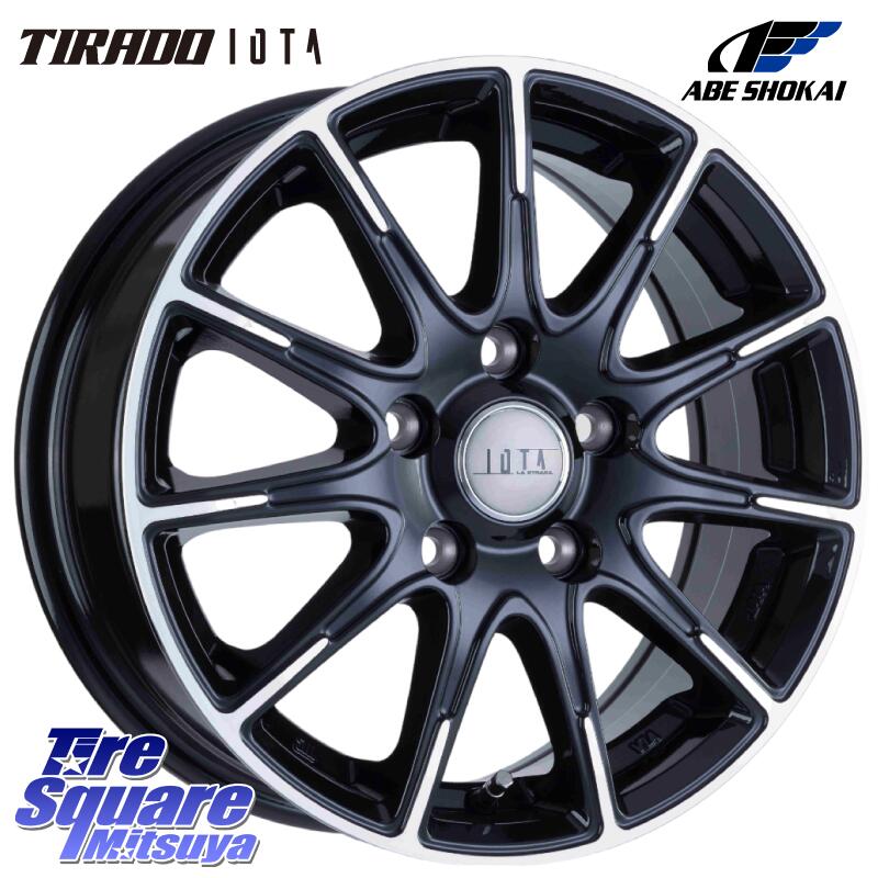 阿部商会 TIRADO IOTA イオタ ホイール 14インチ 14 X 5.0J +48 5穴 114.3 YOKOHAMA E5482 GEOLANDAR X-AT G016 ホワイトレター ヨコハマ 175/80R14 99*98