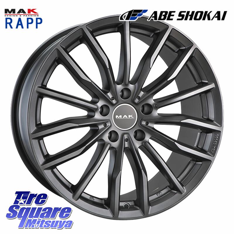 阿部商会 MAK RAPP ホイール 21インチ 21 X 9.5J +37 5穴 112 ホイールのみ 4本価格|タイヤスクエアミツヤ