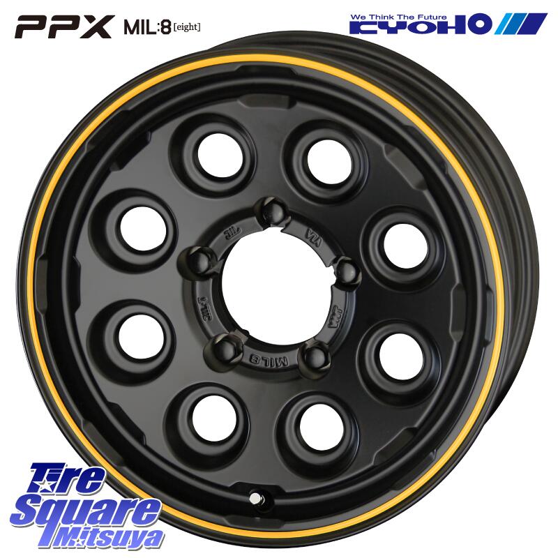 HANKOOK Dynapro I cept RW08 2025年製 スタッドレス 175/80R16KYOHO PPX MIL:8 ホイール 16インチ ミルエイト 16X5.5J 0 5穴 139.7 ジムニー専用(要オーバーフェンダー等) AZオフロード カスタムサイズ|タイヤスクエアミツヤ