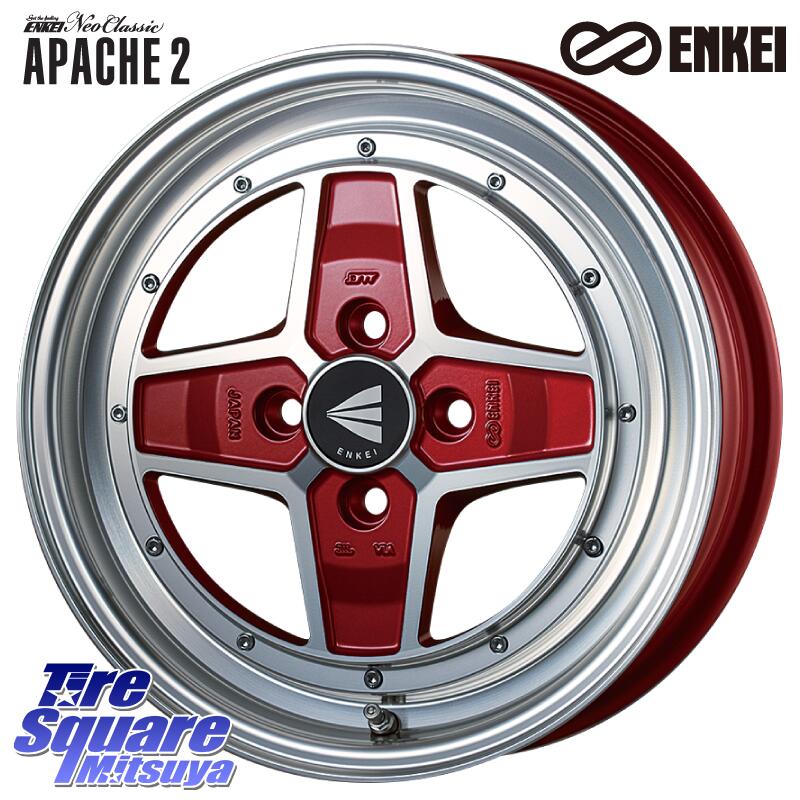 グッドイヤー EffcientGrip ECO EG02 サマータイヤ 175/65R15ENKEI エンケイ NEO CLASSIC APACHE2 アパッチ ネオクラシック 15インチ 15X5.0J 45 4穴 100 タフト ハスラー リフトアップ等カスタム フレアクロスオーバー リフトアップ等カスタムサイズ|タイヤスクエアミツヤ