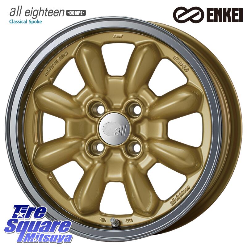 グッドイヤー EfficientGrip Performance エフィシェントグリップ パフォーマンス 正規品 新車装着 サマータイヤ 185/55R15ENKEI エンケイ ALL EIGHTEEN Classical Spoke 15インチ 15X6.0J 38 4穴 100 700系パッソ ラウム サクシード デミオ DEMIO MAZDA ブーン BOON｜タイヤスクエアミツヤ