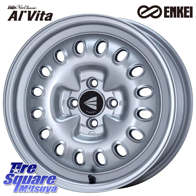 ENKEI Neo Classic Al'Vita ホイール 16インチ 16 X 7.0J +38 4穴 100 ブリヂストン ポテンザ アドレナリン RE005 Adrenalin【国内正規品】サマータイヤ 205/55R16 E13オーラ
