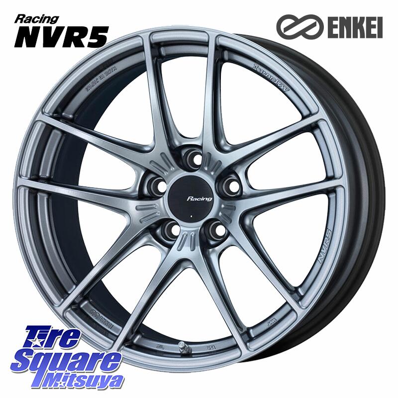 グッドイヤー EfficientGrip Performance エフィシェントグリップ パフォーマンス 正規品 新車装着 サマータイヤ 225/45R18ENKEI エンケイ Racing NVR5 ホイール 18インチ 18X7.5J 48 5穴 114.3 RP6~8ステップワゴン CX-3 レヴォーグ P15キックス ZE1リーフ プリウス|タイヤスクエアミツヤ