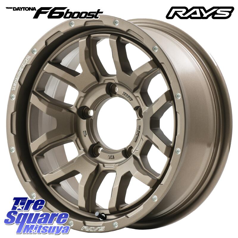 RAYS 【欠品次回8~9月】 F6 boost TEAM DAYTONA ホイール 16インチ 16 X 5.5J +20 5穴 139.7 ホイールのみ 4本価格 ジムニー