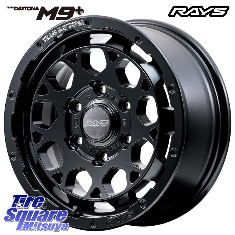 RAYS 【欠品次回2月末】 TEAM DAYTONA M9+ BOJ ホイール 16インチ 16 X 6.5J +38 6穴 139.7 ホイールのみ 4本価格 200系ハイエース｜タイヤスクエアミツヤ