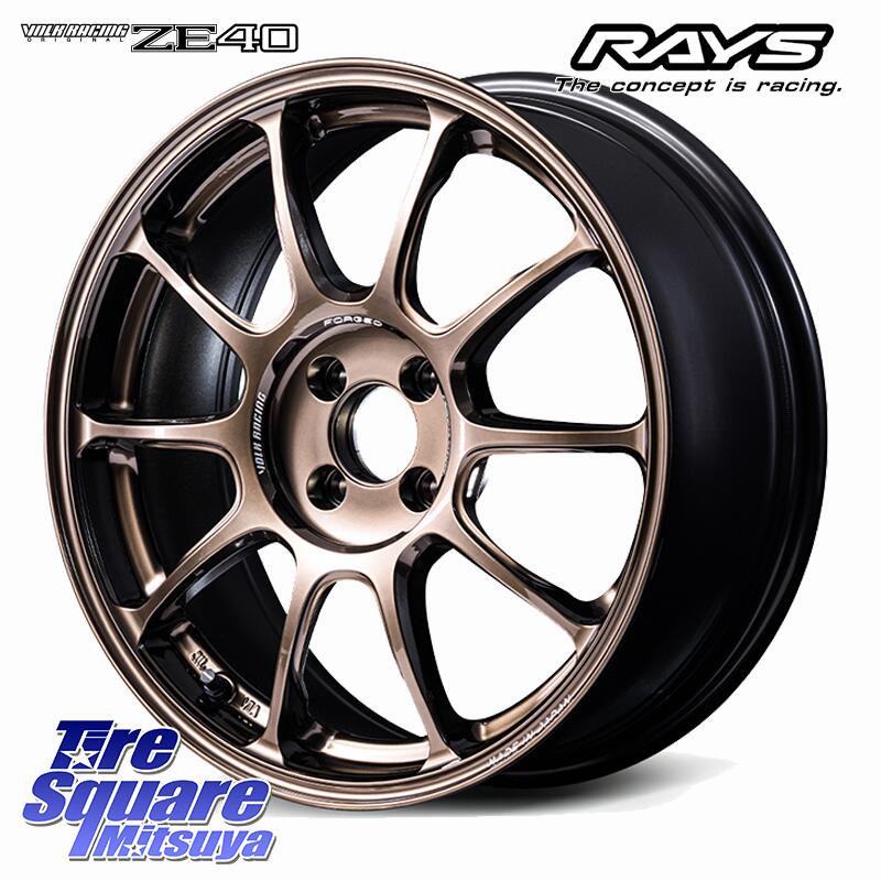 RAYS 【欠品次回要問合せ】 ZE40 VOLK RACING 鍛造 ホイール 16インチ 16 X 7.0J +45 4穴 100 ブリヂストン FINESSA HB01 フィネッサ サマータイヤ 195/50R16 ロードスター