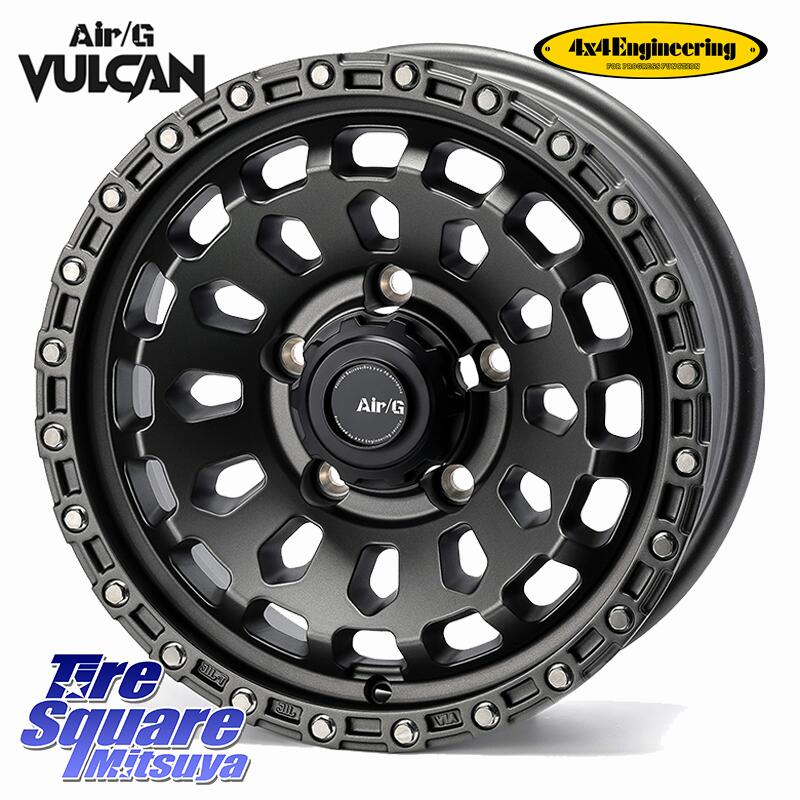 4X4エンジニアリング Air/G VULCAN MG ホイール 16インチ 16 X 6.0J +0 5穴 139.7 FORCELAND Vintek F35 在庫予定品● フォースランド サマータイヤ 【欠品次回5月末】 215/65R16 109*107 ジムニー専用(要オーバーフェンダー等) ジムニ－シエラ・ノマド(カスタム) 93,759円