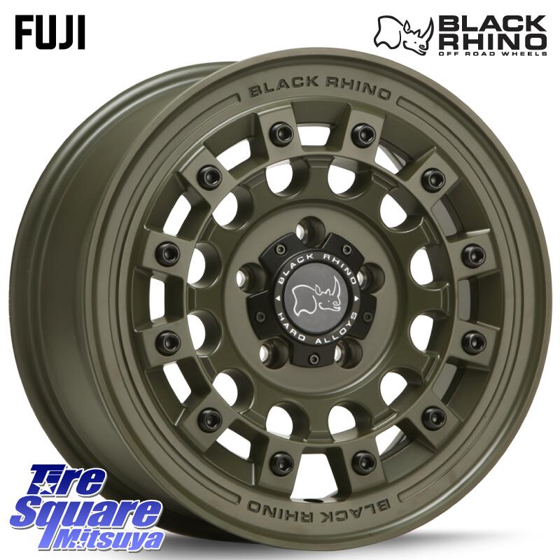 BLACK RHINO FUJI フジ ホイール 17インチ ブラックライノ 17 X 8.0J +30 5穴 114.3 ホイールのみ 1本価格|タイヤスクエアミツヤ