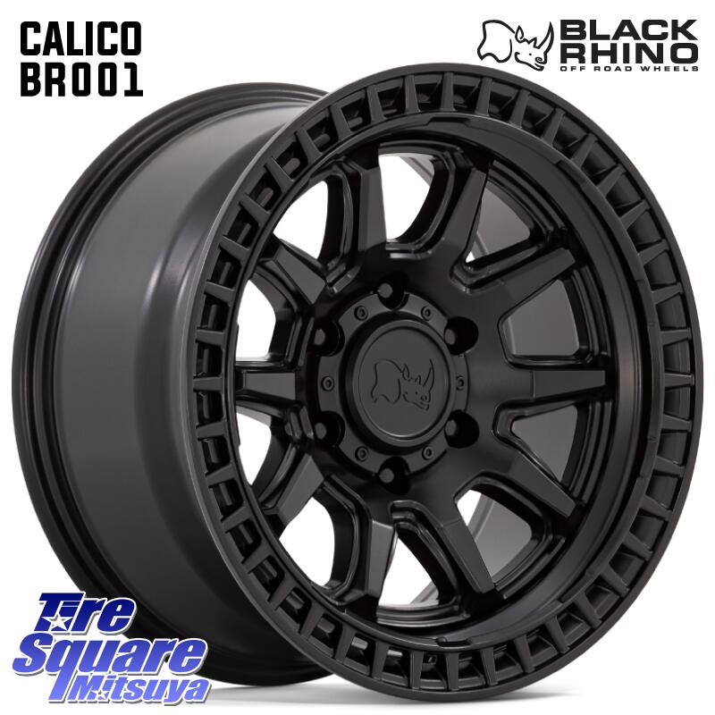 BLACK RHINO CALICO カリコ ホイール 17インチ ブラックライノ 17 X 8.5J +0 6穴 139.7 KUMHO ROAD VENTURE MT71 サマータイヤ 285/70R17