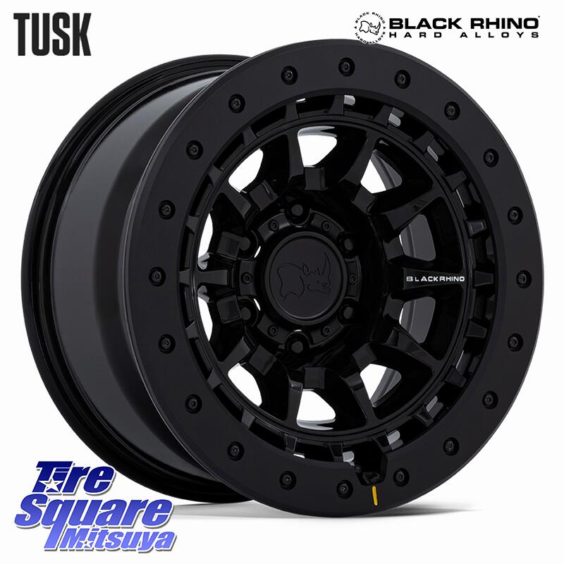 BLACK RHINO TUSK ブラック ホイール 17インチ ブラックライノ 17 X 8.5J +0 6穴 139.7 KUMHO ROAD VENTURE MT71 サマータイヤ 285/70R17