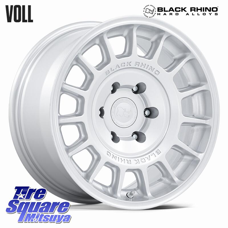 BLACK RHINO VOLL ボル シルバー ホイール 17インチ ブラックライノ 17 X 8.5J +25 6穴 139.7 ホイールのみ 4本価格 150系ランドクルーザープラド トライトンGSR