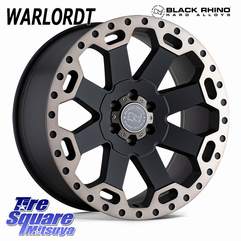 MONSTA TIRE MUD WARRIOR MT M/T ホワイトレター 265/60R18BLACK RHINO WARLORD ウォーロード ホイール 18インチ ブラックライノ 18X8.0J 35 6穴 139.7 トライトンGSR パジェロ|タイヤスクエアミツヤ