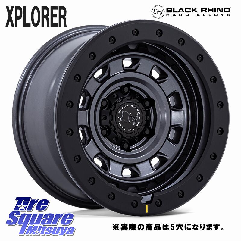 BLACK RHINO XPLORER BR023 マットガンメタ ※インセット-13 ホイール 16インチ ブラックライノ◇参考画像 16 X 5.5J +0 5穴 139.7 DUNLOP ダンロップ グラントレック RT01 ホワイトレター サマータイヤ R/T01 215/70R16 ジムニー専用(要オーバーフェンダー等) ジムニ－