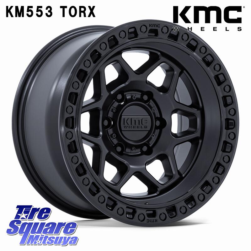 KMC KM553 TORX ホイール 17インチ 17 X 8.5J +25 6穴 139.7 DUNLOP ダンロップ グラントレック RT01 ホワイトレター サマータイヤ R/T01 265/65R17 150系ランドクルーザープラド トライトンGSR 163,305円