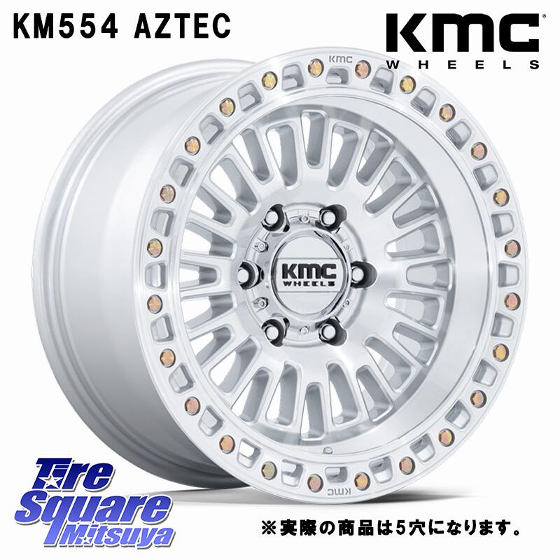 KMC KM554 AZTEC ホイール 17インチ◇参考画像 17 X 8.5J +25 5穴 127 DUNLOP ダンロップ グラントレック RT01 ホワイトレター サマータイヤ R/T01 285/70R17 クライスラー ジープ ラングラー JK系 クライスラー ジープ ラングラー JL系