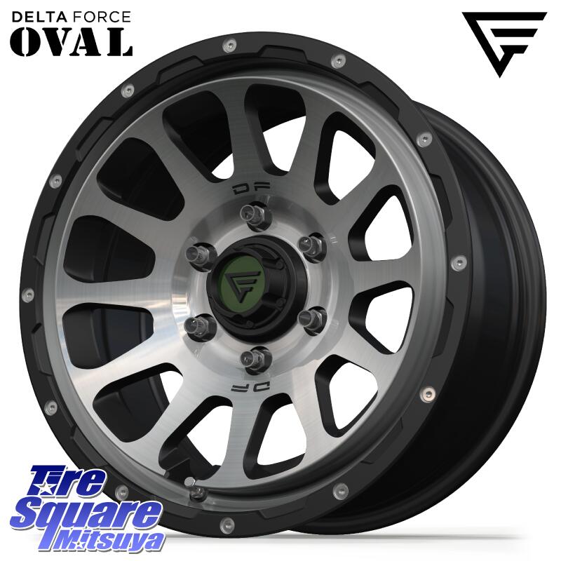 DELTA FORCE デルタフォース オーバル 6穴 ホイール 17インチ 17 X 8.0J +20 6穴 139.7 KUMHO ROAD VENTURE MT71 サマータイヤ 285/70R17