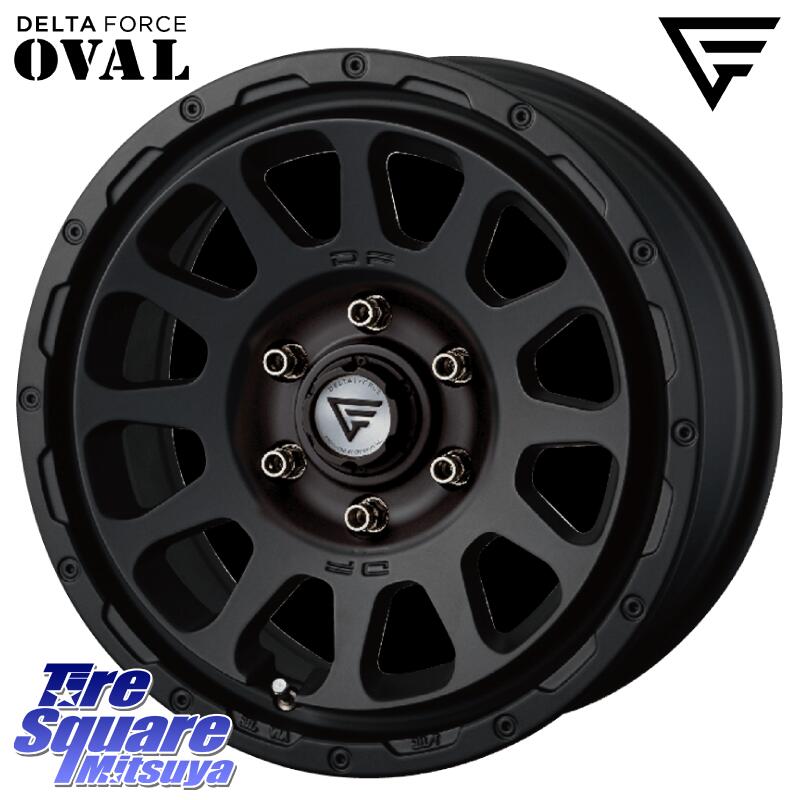 DUNLOP ダンロップ W01 ホワイトレター サマータイヤ 215/65R16 109*107DELTA FORCE デルタフォース オーバル ハイエース専用 ホイール 16インチ 16X7.0J(HIACE) 38 6穴 139.7 200系ハイエース要オーバーフェンダー|タイヤスクエアミツヤ