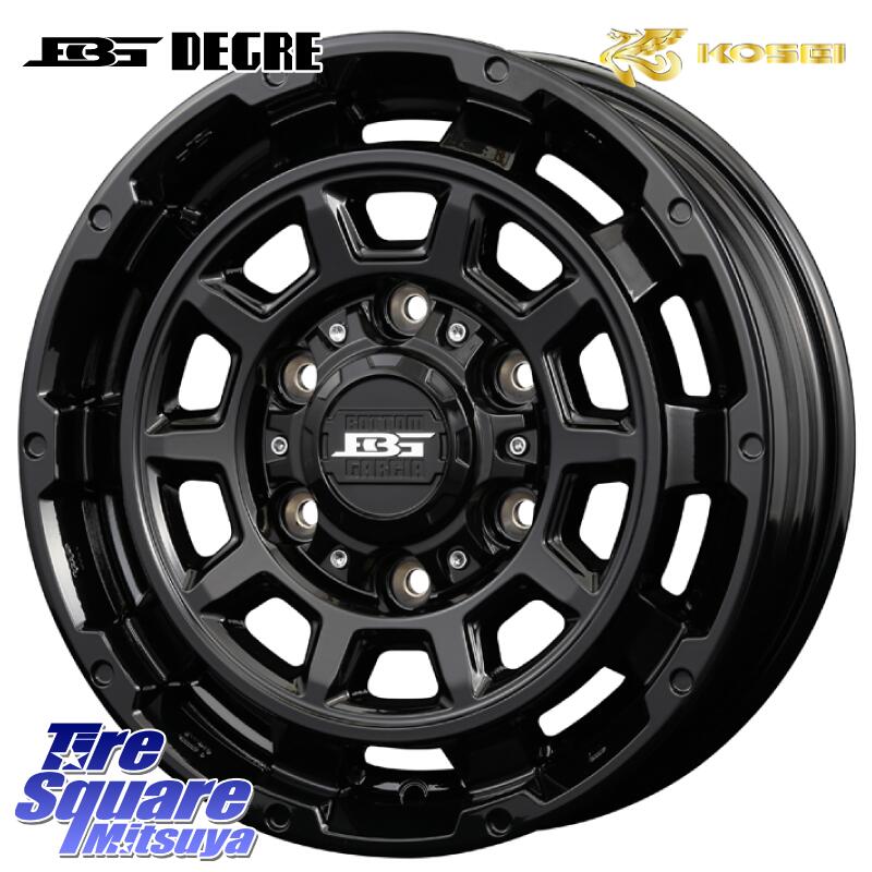 KUMHO Winter Portran CW61 2025年製 クムホ ウィンターポートランCW61 スタッドレス ミツヤ 195/80R15 107*105 KOSEI ボトムガルシア ディグレ ホイール 15 X 6.0J +33 6穴 139.7 200系ハイエース