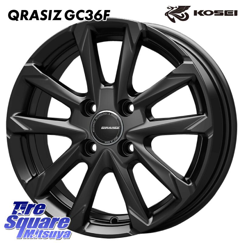 アクア KOSEI QGC602B QRASIZ GC36F クレイシズ ホイール 16インチ 16