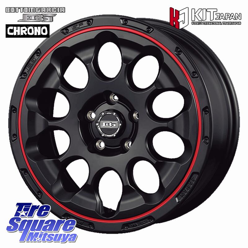 KOSEI BOTTOM GARCIA CHRONO レッドリム ホイール 17インチ 17 X 7.0J +45 5穴 114.3 ブリヂストン POTENZA ポテンザ RE-12D サマータイヤ 215/40R17