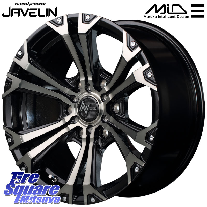 MANARAY MID ナイトロパワー JAVELIN ホイール 18インチ 18 X 8.0J +20 6穴 139.7 ホイールのみ 4本価格 GUN125ハイラックスHILUX 150系ランドクルーザープラド トライトンGSR