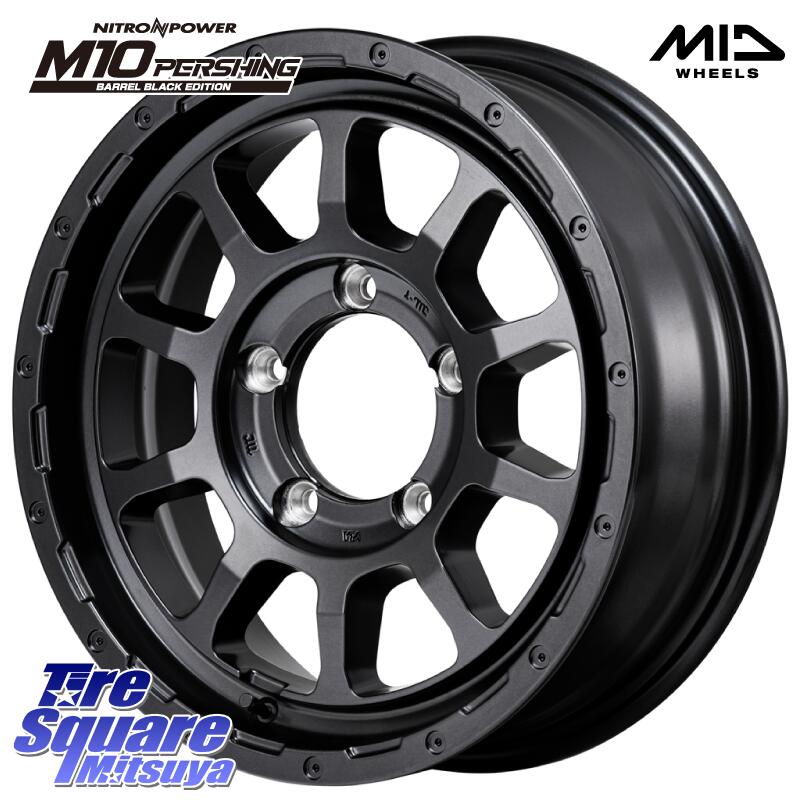 YOKOHAMA R9811 GEOLANDAR CV 4S オールシーズンタイヤ ヨコハマ 215/65R16 MANARAY NITRO POWER M10 PERSHING J パーシング BARREL BLACK EDITION ホイール 16インチ 16 X 5.5J +20 5穴 139.7 ジムニー専用(要オーバーフェンダー等)