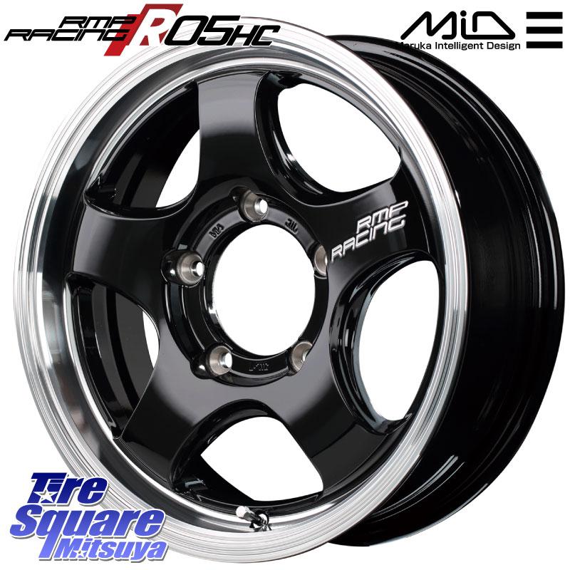 MANARAY MID RMP RACING R05HC ジムニー ホイール 16 X 5.5J +20 5穴 139.7 ALLENCOUNTER NEW STREET OG-20 ニューストリート オージー20 ホワイトレター サマータイヤ 215/65R16 109*107画像