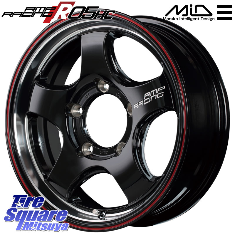 MANARAY MID RMP RACING R05HC ジムニー ホイール 16 X 5.5J +20 5穴 139.7 ALLENCOUNTER NEW STREET OG-20 ニューストリート オージー20 ホワイトレター サマータイヤ 215/65R16 109*107画像