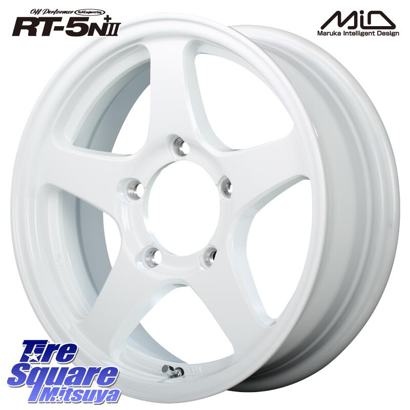 MANARAY オフパフォーマー OFF PERFORMER RT-5N+2 WH 16 X 5.5J +22 5穴 139.7 ホイールのみ 4本価格 ジムニー専用|タイヤスクエアミツヤ