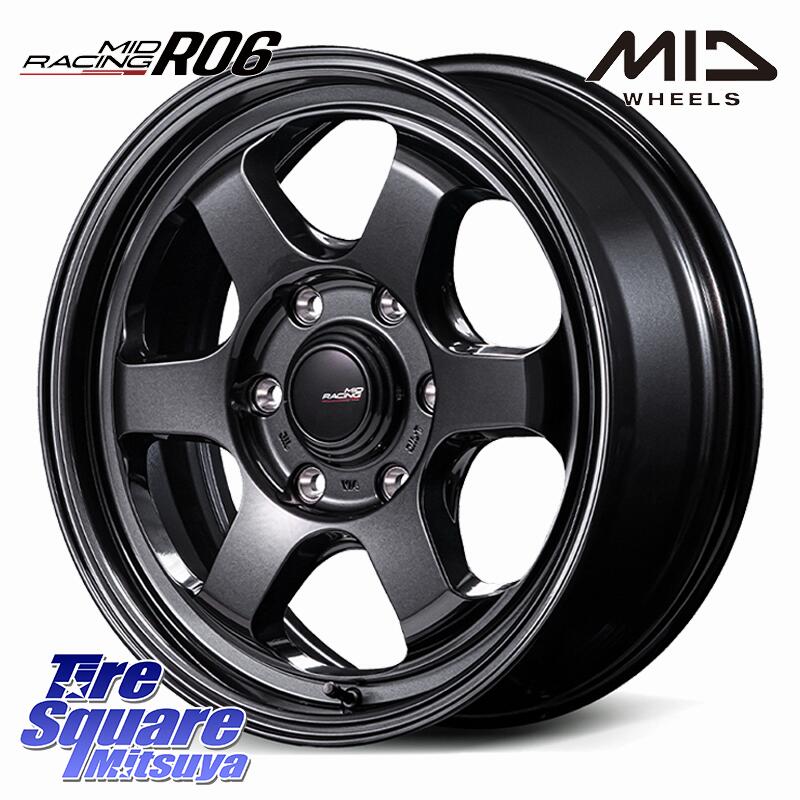 MANARAY 【欠品次回7月下-8月上旬予定】MID RACING R06 ホイール 17インチ 17 X 6.5J +38 6穴 139.7 ホイールのみ 1本価格 200系ハイエース|タイヤスクエアミツヤ