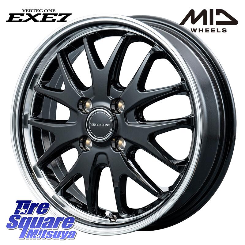 KUMHO WINTERCRAFT ice Wi61 2025年製 クムホ ウィンタークラフトアイスWi61 スタッドレス ミツヤ 165/55R14MANARAY MID VERTEC ONE EXE7 ホイール 14インチ 14X4.5J 45 4穴 100 ハイゼットアゲトラCustom車用※軽自動車専用ホイール※ ekワゴン アルト系 ライフ ゼス｜タイヤスクエアミツヤ